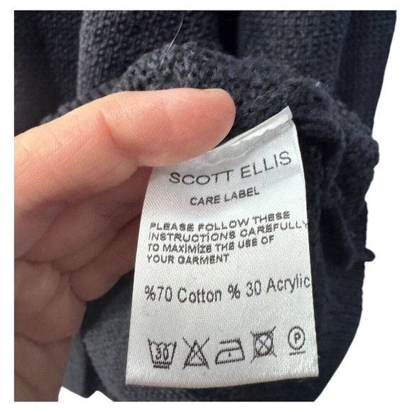 Scott Ellis Carisma Winchester men's sweater size large black - Picture 3 of 5